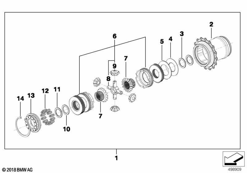 Genuine BMW 23008419600 Clutch Plate DIFF OUTER 1.9 (Inc. M6 GT3) | ML Performance EU Car Parts