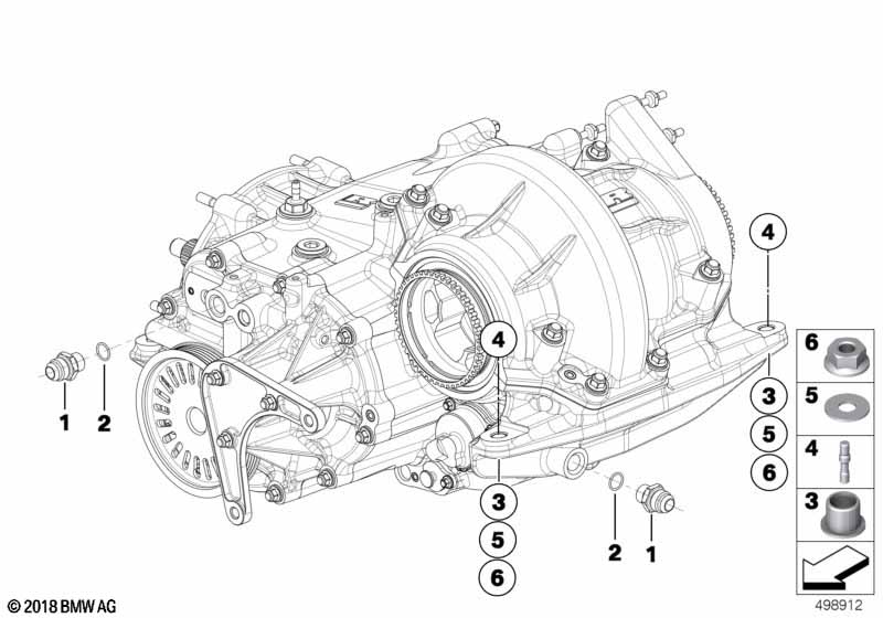 Genuine BMW 23008423715 Stud M10X1,5/1,25 (Inc. M6 GT3) | ML Performance EU Car Parts