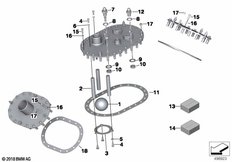Genuine BMW 16008420148 Supporting Plate AC-AC-085 (Inc. M6 GT3) | ML Performance EU Car Parts
