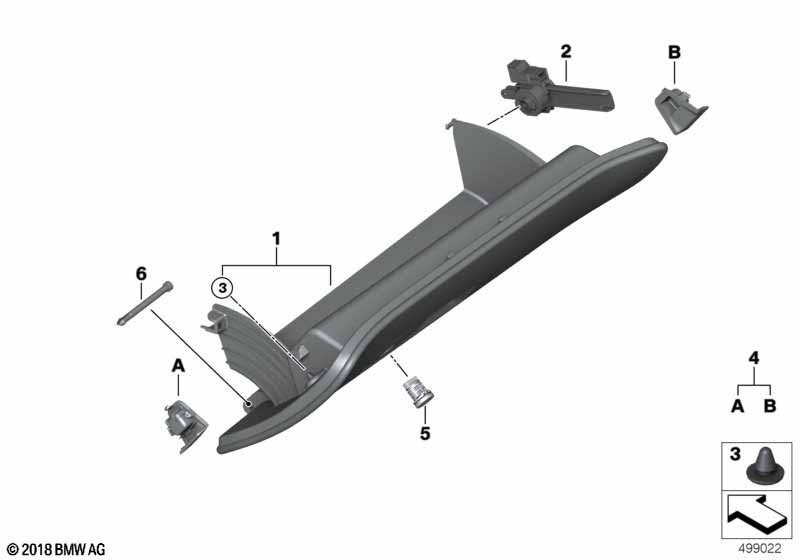 Genuine BMW 51166995493 G14 G16 G15 Glove Box Lid ELFENBEINWEISS (Inc. 840dX, 840i & M850iX) | ML Performance EU Car Parts