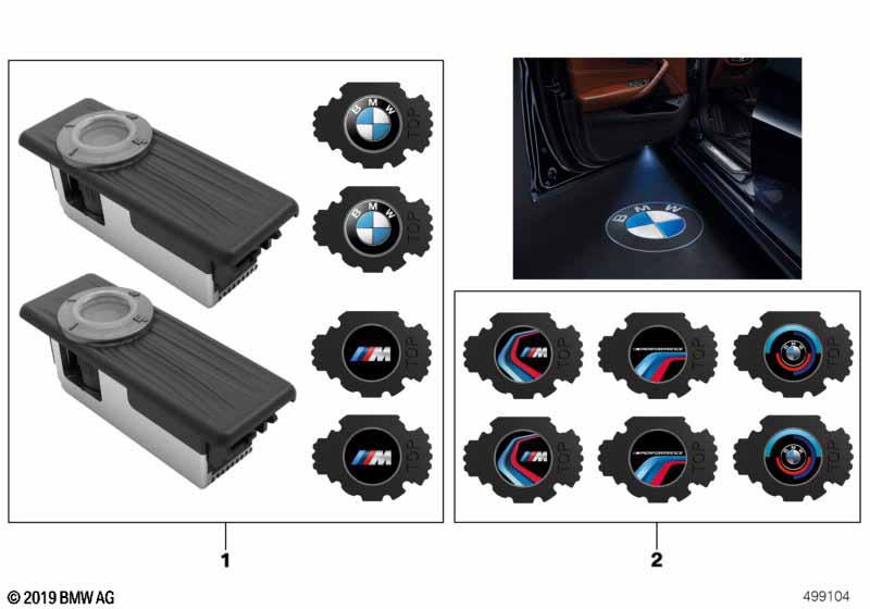 LED door projector