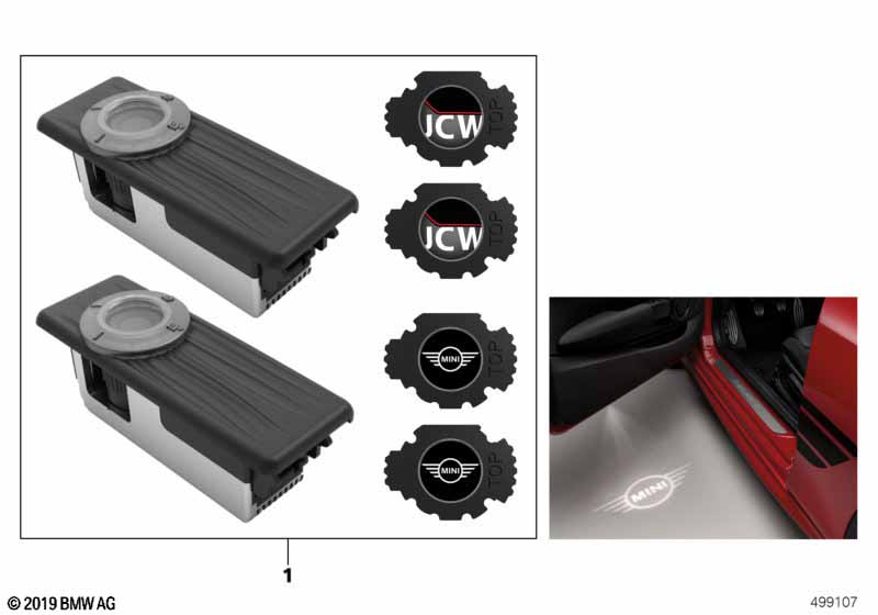 LED door projector