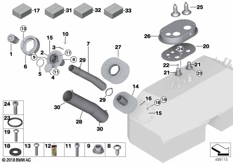 Genuine BMW 36108428560 Filler Tube Gasket VLN 2017 (Inc. M6 GT3) | ML Performance UK Car Parts