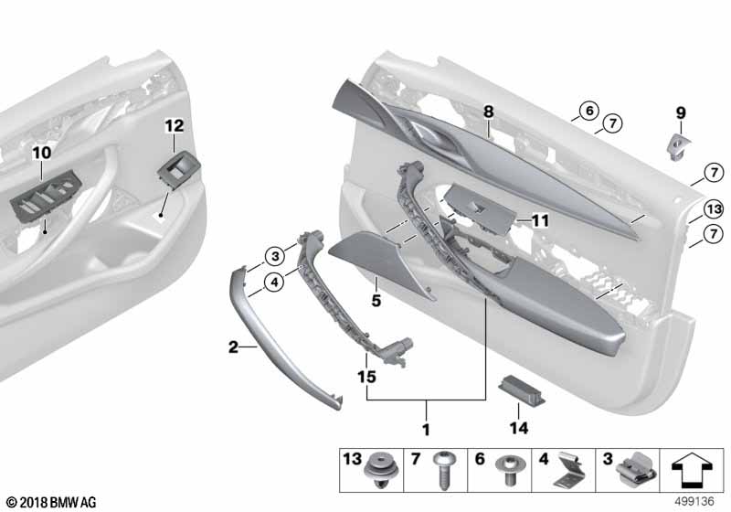 Genuine BMW 51417438524 G31 F90 G30 Support, Pull Strap, Right SCHWARZ (Inc. 530i, 530iX & 540iX) | ML Performance UK Car Parts