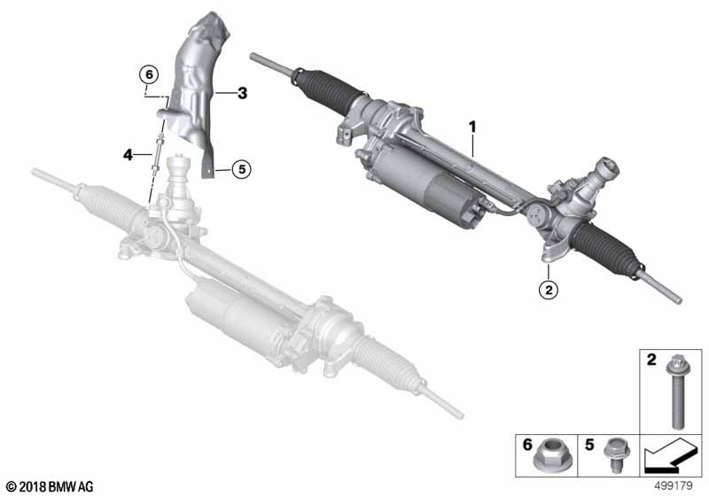 Genuine BMW 32106893760 G01 G02 Exch. Steering Box, Electr. (Inc. X4 20dX & X3) | ML Performance UK Car Parts