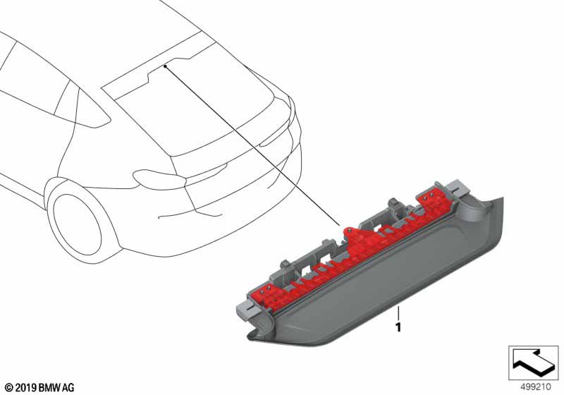 Genuine BMW 63257932699 G06 Third Stoplamp SSG (Inc. X6) | ML Performance UK Car Parts