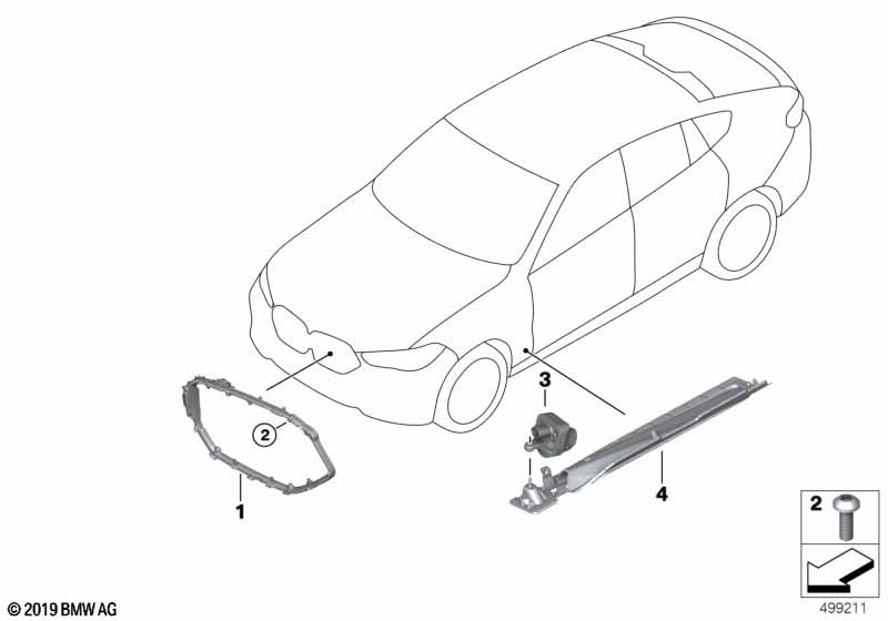 Genuine BMW 63147946670 G06 Holder, Lamp Module, Right (Inc. X6 40i, X6 30iX & X6 40iX) | ML Performance UK Car Parts