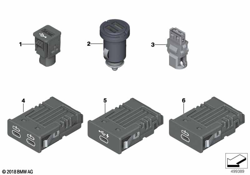 Genuine BMW 84109368857 G11 G12 Usb Socket (Inc. 740LiX, 740e & 730d) | ML Performance UK Car Parts