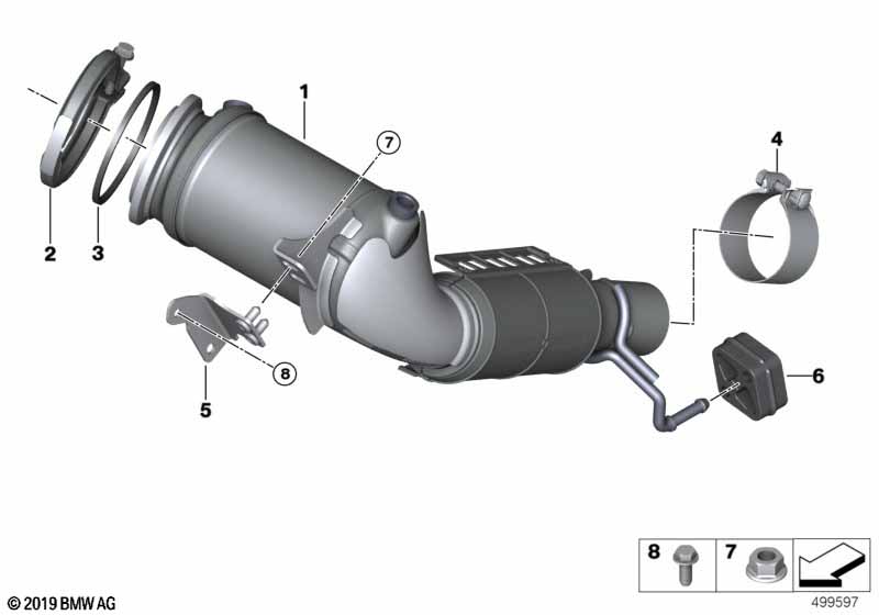 Engine-side catalytic converter