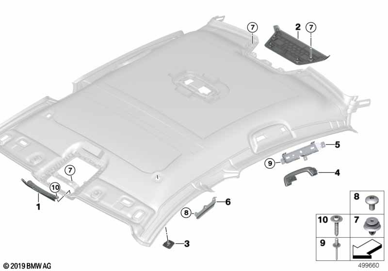 Genuine BMW 51448094128 F93 G16 Trim, Rear Brake Light, Alcantara BLACK (Inc. M850iX, 840i & 840dX) | ML Performance EU Car Parts