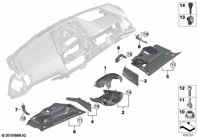 Genuine BMW 51457938053 F93 F92 G14 Driver's Footwell Trim Panel (Inc. 840dX, M850iX & M8) | ML Performance UK Car Parts