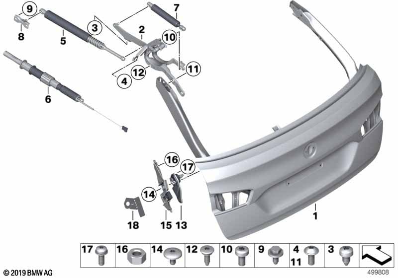 Genuine BMW 51643413225 E83 F11 Fillister Head Screw With Collar ISA M6X24 (Inc. 535i, 535d & 535dX) | ML Performance UK Car Parts