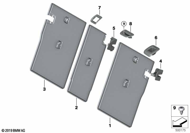 Genuine BMW 52207456113 F40 F44 Trim For Control, Center SCHWARZ (Inc. 228iX, 118d & 218i) | ML Performance EU Car Parts