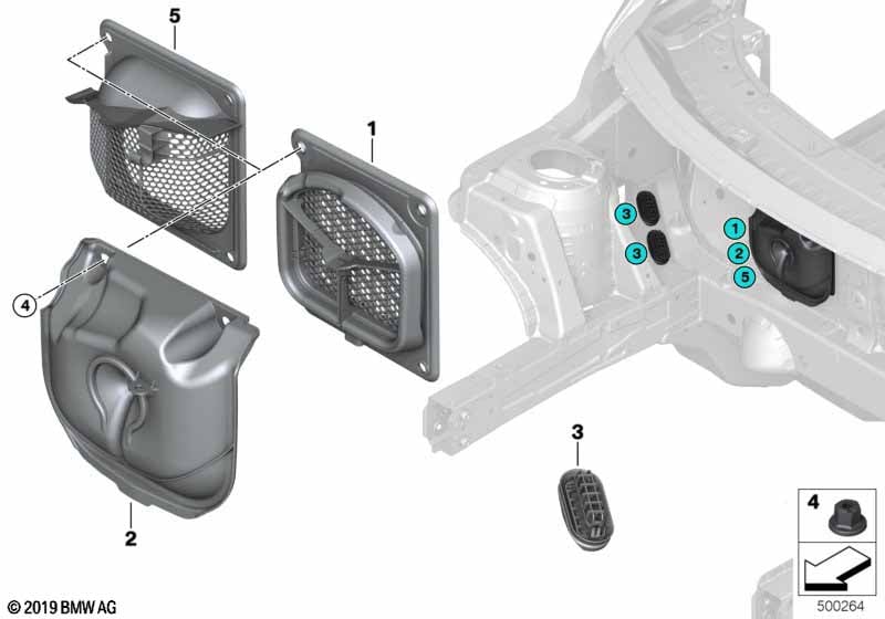Outside air duct with water separator