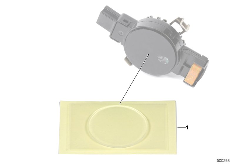Silicone repl.sm.plates, low beam sensor