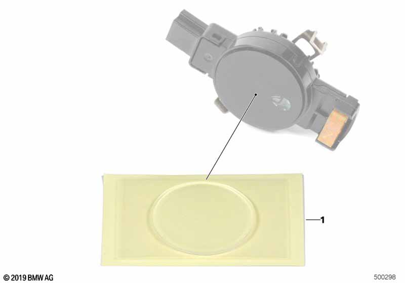 Silicone repl.sm.plates, low beam sensor