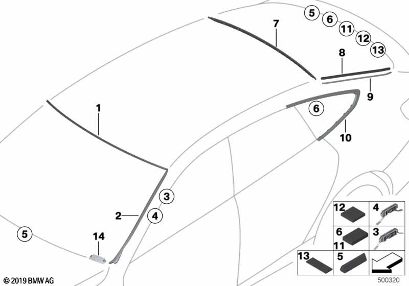 Window mounting parts
