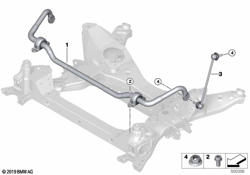 Genuine BMW 33178095563 Hex Screw With Collar M10X60-10.9 (Inc. X3 M & X4 M) | ML Performance EU Car Parts