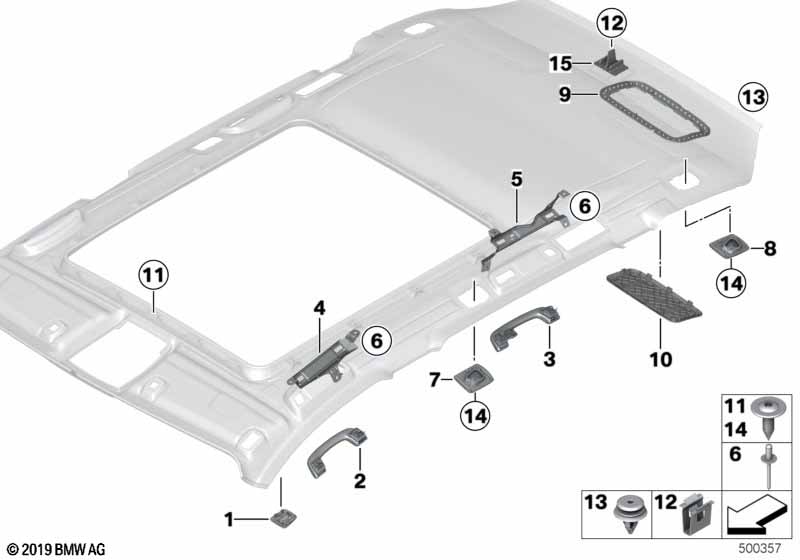 Genuine BMW 51447846224 Cover, Mount, Partition Net, Rear Right SCHWARZ (Inc. 318dX, 318d & 335iX) | ML Performance UK Car Parts