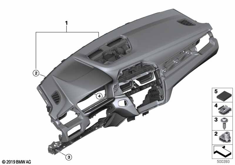Genuine BMW 51458099057 F39 Dashb.Head-Up Displ.W/Ornamental Seam SCHWARZ/GELB (Inc. X2 20i, X2 25dX & X2 18d) | ML Performance UK Car Parts
