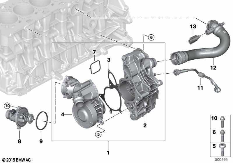 Genuine BMW 11538054849 Coolant Hose (Inc. X3 M & X4 M) | ML Performance UK Car Parts