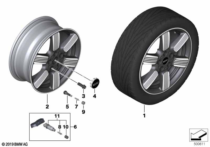 MINI LA wheel 60 years Spoke 525 - 17 
