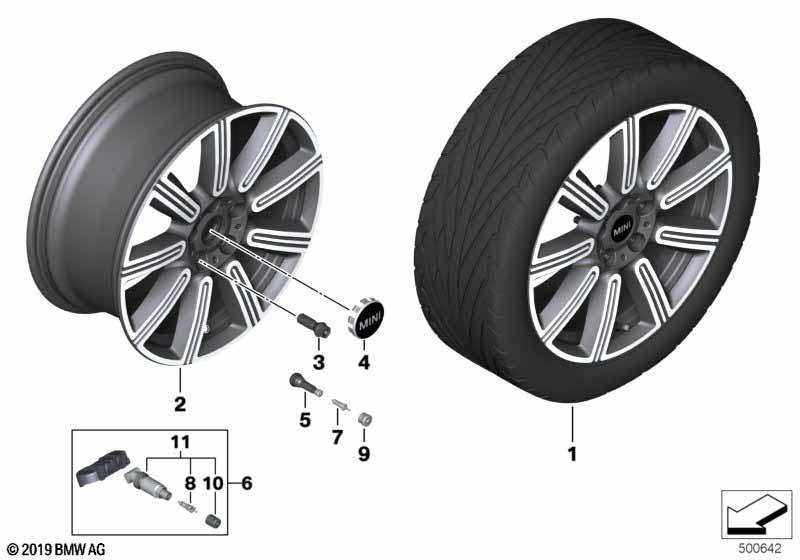 MINI lité kolo Multiray Spoke 591 – 18