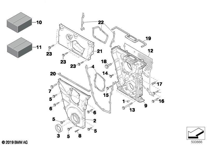 Genuine BMW 11141416272 Lower Chain Case (Inc. E36 320i STC '95) | ML Performance UK Car Parts