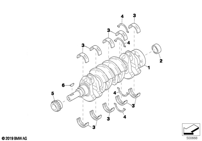 Genuine BMW 11217750002 Grooved Ball Bearing 15X32X10 (Inc. E36 320i STC '95) | ML Performance UK Car Parts