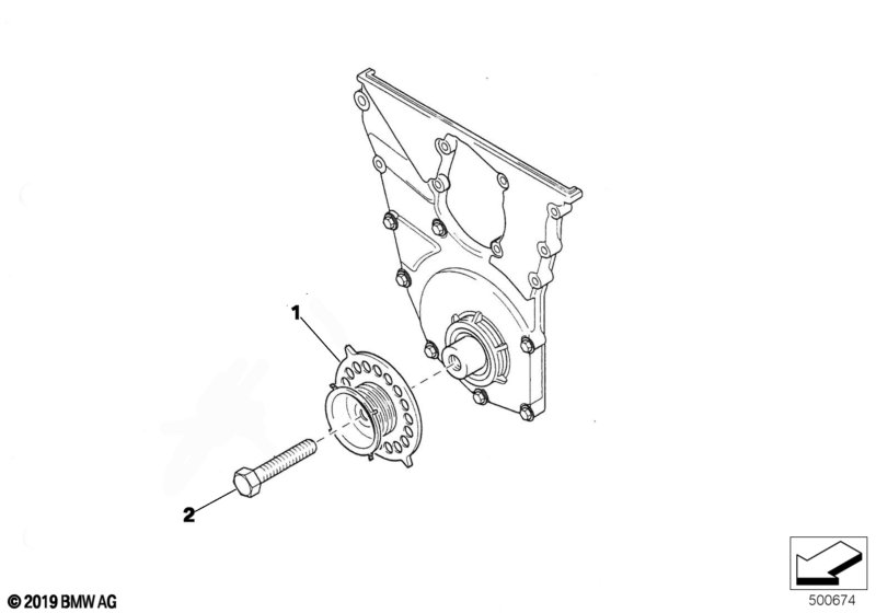 Genuine BMW 11231416396 Pulley S42 64,8MM (Inc. E36 320i STC '95) | ML Performance UK Car Parts