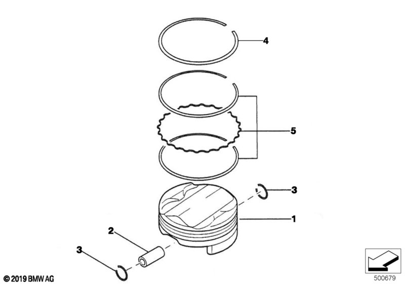 Genuine BMW 11252195334 Oil Ring 86,6mm H=2,8 (Inc. E36 320i) | ML Performance UK Car Parts