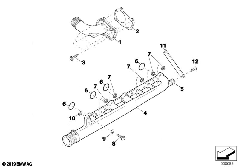 Genuine BMW 11531416093 Coolant Line S42 (Inc. E36 320i) | ML Performance UK Car Parts