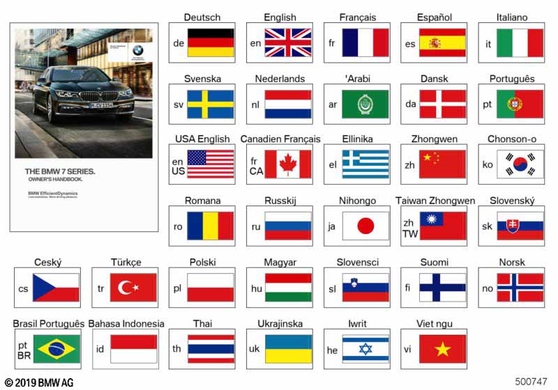 Genuine BMW 01402964305 G11 G12 Owner'S Manual For G11, G12 DE (Inc. 740LiX, 730Ld & 750dX) | ML Performance EU Car Parts