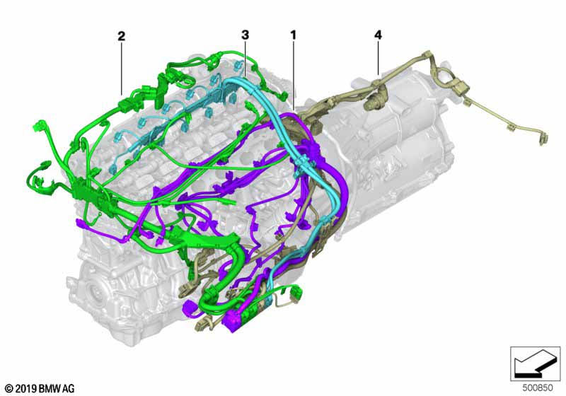 Genuine BMW 12519452239 G05 G06 Wiring Harness, Eng. Sensoric Module 1 48V (Inc. X6) | ML Performance UK Car Parts