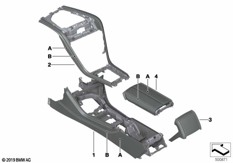 Genuine BMW 51167994896 G14 G15 F91 Mount, Trim Panels, Center Console INDIVIDUAL (Inc. 840dX, 840i & M850iX) | ML Performance EU Car Parts