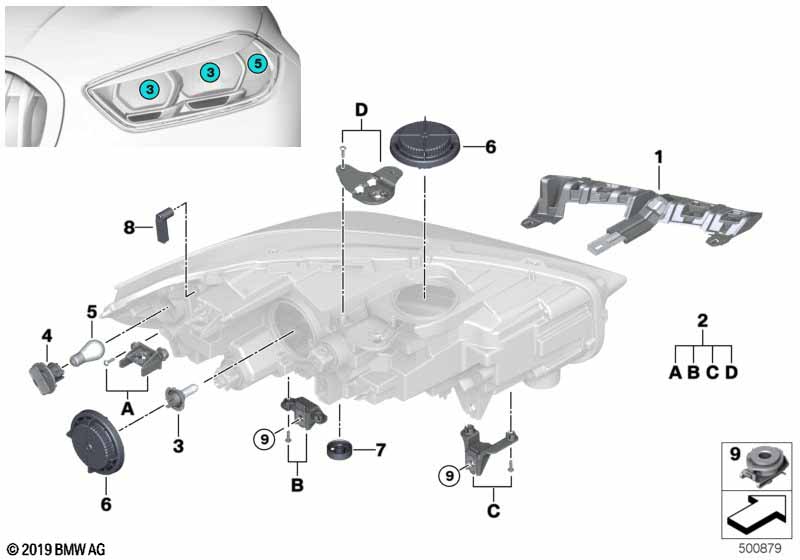 Genuine BMW 63117388919 F39 F87 Grommet (Inc. 228iX, X2 25dX & M2) | ML Performance UK Car Parts