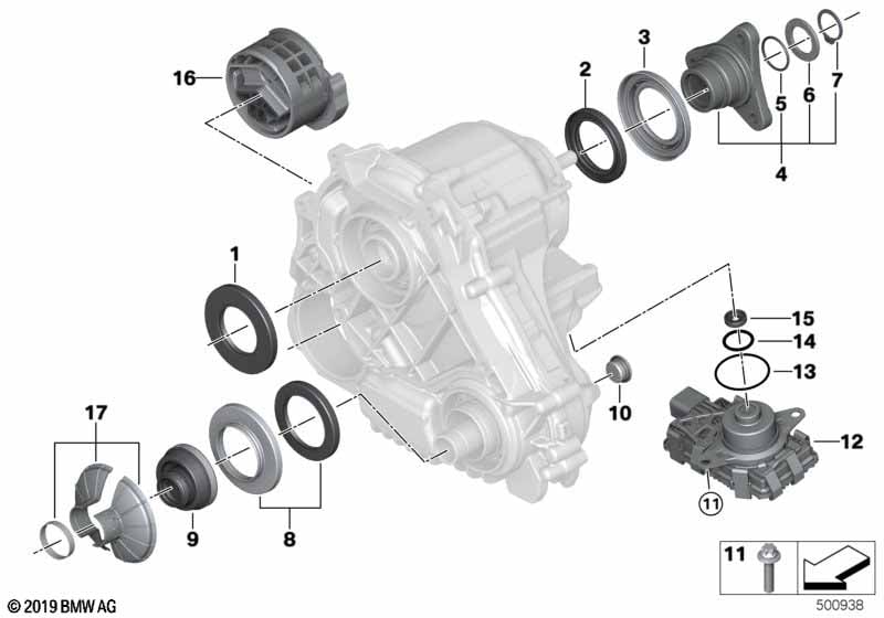 Transfer case single parts ATC 13