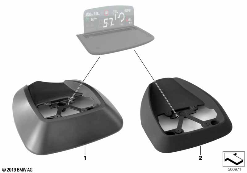 Mount for MINI Head-Up Screen