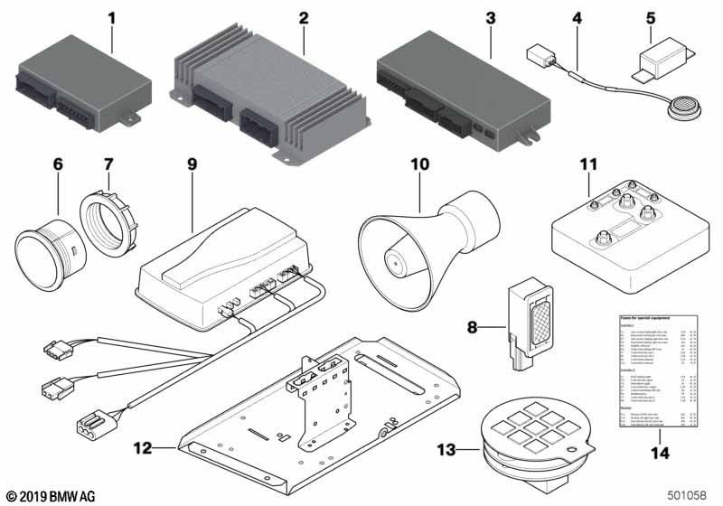 Genuine BMW 61357851617 F15 Control Module Security Basis (Inc. X5 50iX 4.4) | ML Performance UK Car Parts