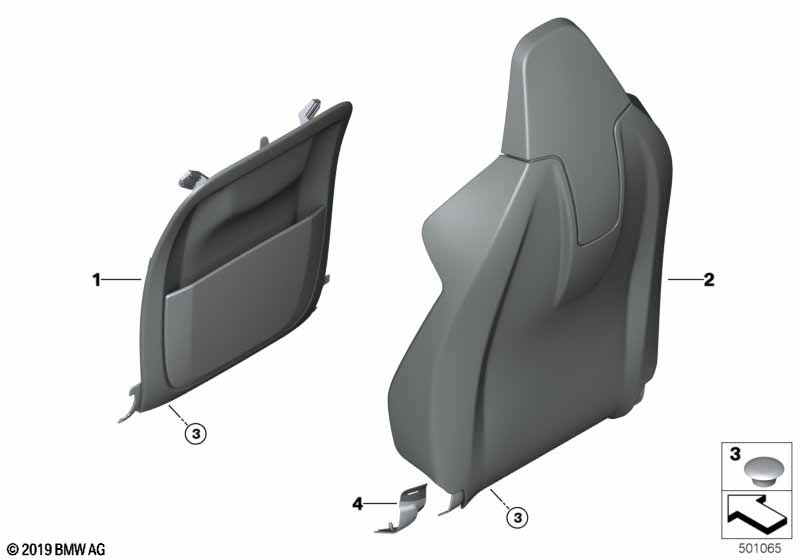 Genuine BMW 52109108225 G16 Rear Section, Basis SCHWARZ (Inc. 840dX, 840i & 840iX) | ML Performance EU Car Parts