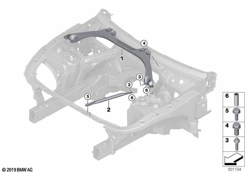Reinforcement for body, front