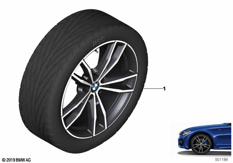 BMW LA wheel double spoke 791M - 19