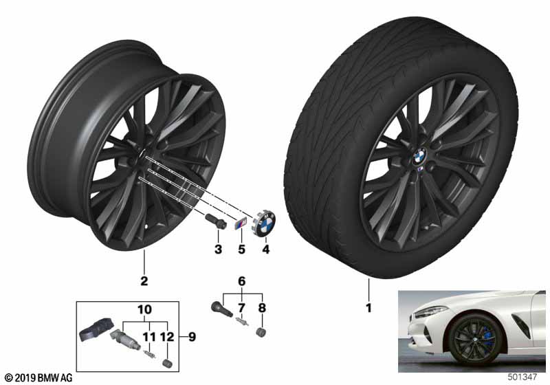 BMW LA wheel M double spoke 786M - 19