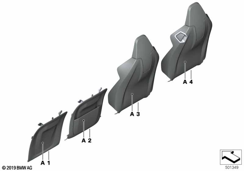 Genuine BMW 52107996491 G16 Rear Panel, Comfort Seat, Leather INDIVIDUAL (Inc. M850iX, 840iX & 840dX) | ML Performance EU Car Parts