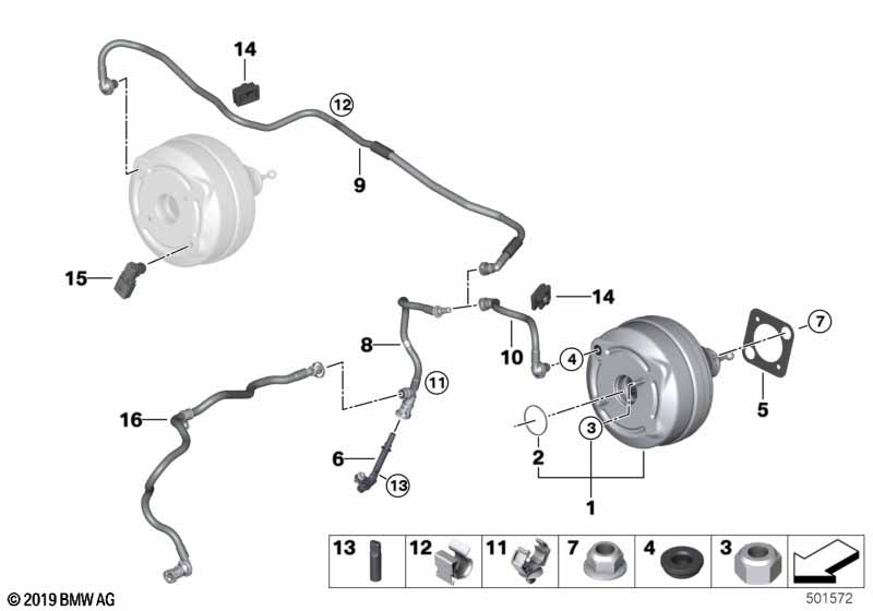 Genuine BMW 34336889793 G20 Repair Kit Power Brake Unit (Inc. 330e) | ML Performance UK Car Parts