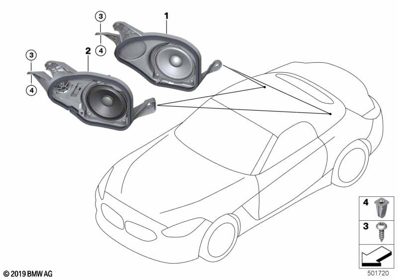 Genuine BMW 65132622621 G29 Support Speaker Partition Panel, Left HIFI SYSTEM (Inc. Z4) | ML Performance UK Car Parts