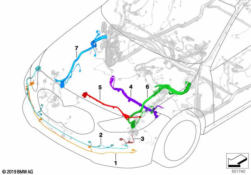 Genuine BMW 61119432816 F40 Rep. Wiring Harness For Electric Fan 850W (Inc. 120dX, 118i & M135iX) | Duco Car Parts UK Car Parts
