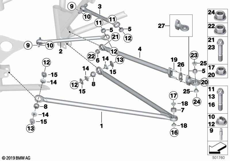 Genuine BMW 33408420372 Adjusting Plate 2,0 mm (Inc. M6 GT3) | ML Performance UK Car Parts