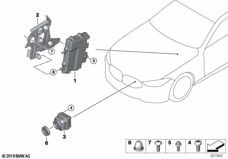 Genuine BMW 66549261106 RR6 G31 Cover For Lens (Inc. Phantom, M760LiX & 535iX) | ML Performance UK Car Parts