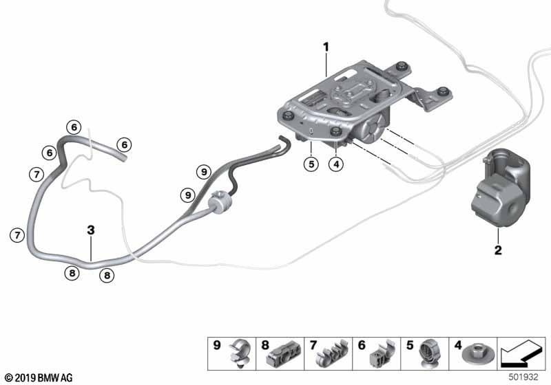 Genuine BMW 37206884850 G06 G05 G07 Spacer, 3-Piece (Inc. X6 40iX, X5 M50iX & X5 25dX) | ML Performance UK Car Parts